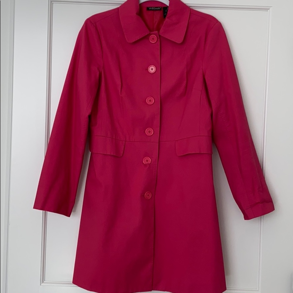 PINK LIGHTWEIGHT SPRING COAT